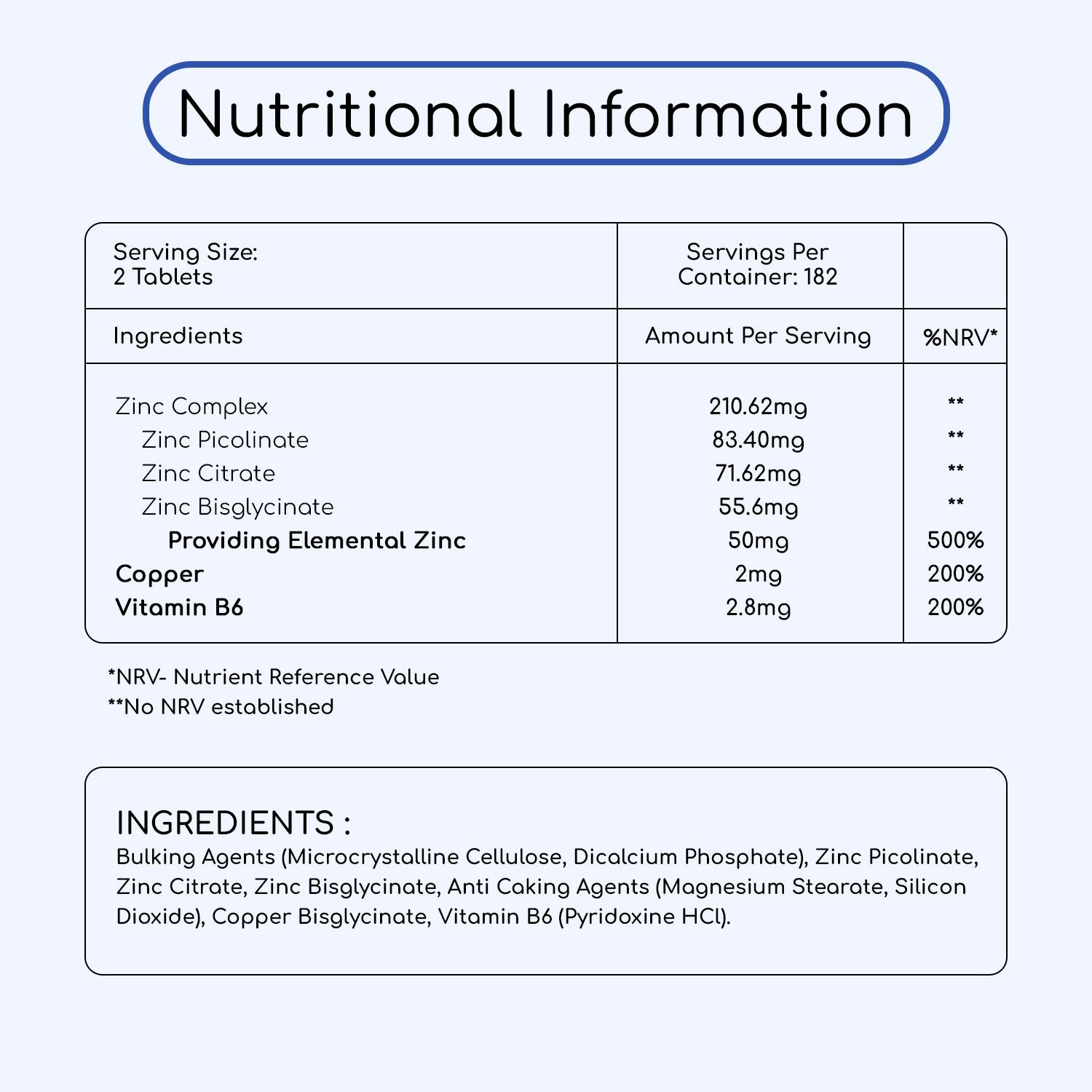 Zinc Picolinate Complex