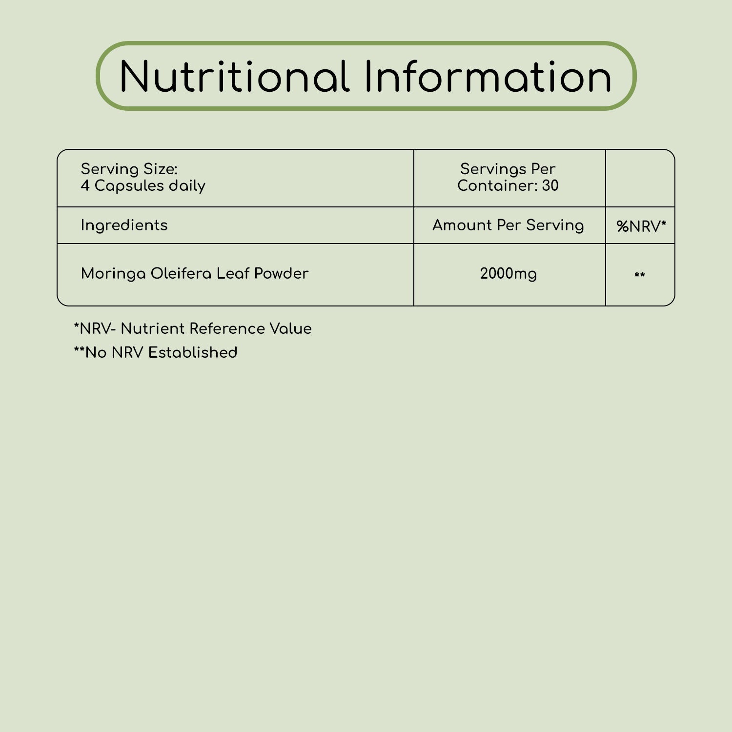 Pure Moringa
