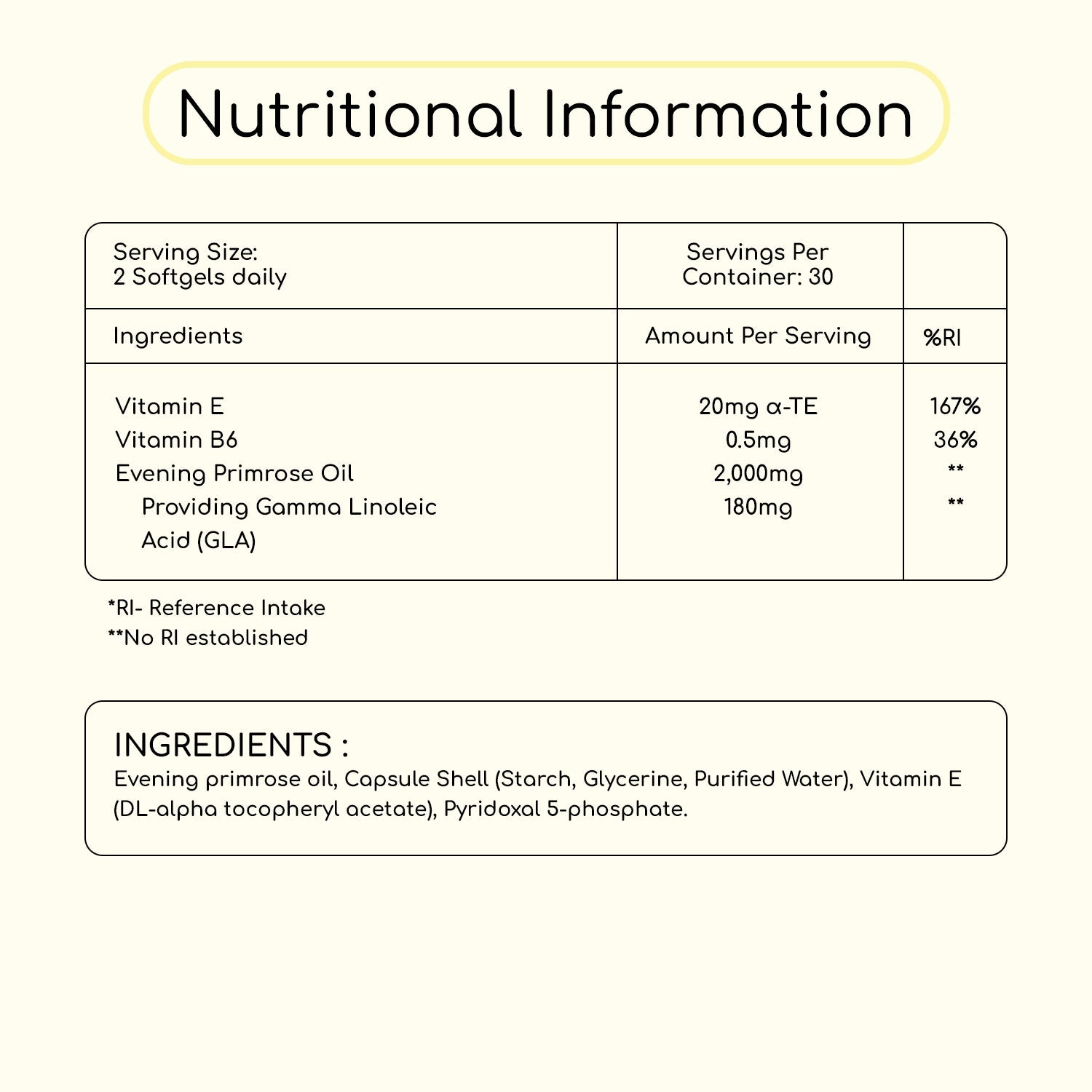 Evening Primrose Oil