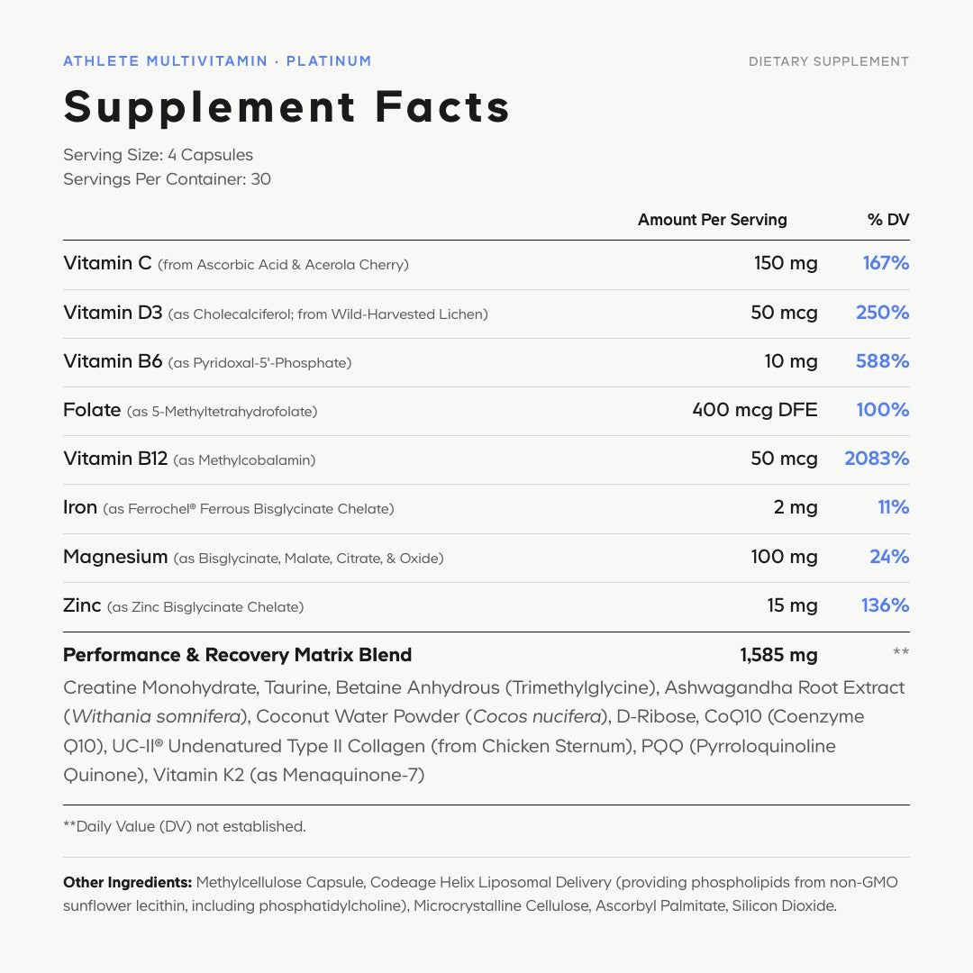 Athlete Multivitamin Platinum